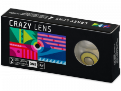 CRAZY LENS - Yellow Twilight - Endags icke-Dioptrisk (2 linser)