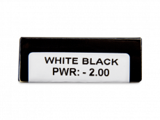 CRAZY LENS - White Black - Endags dioptrisk (2 linser)