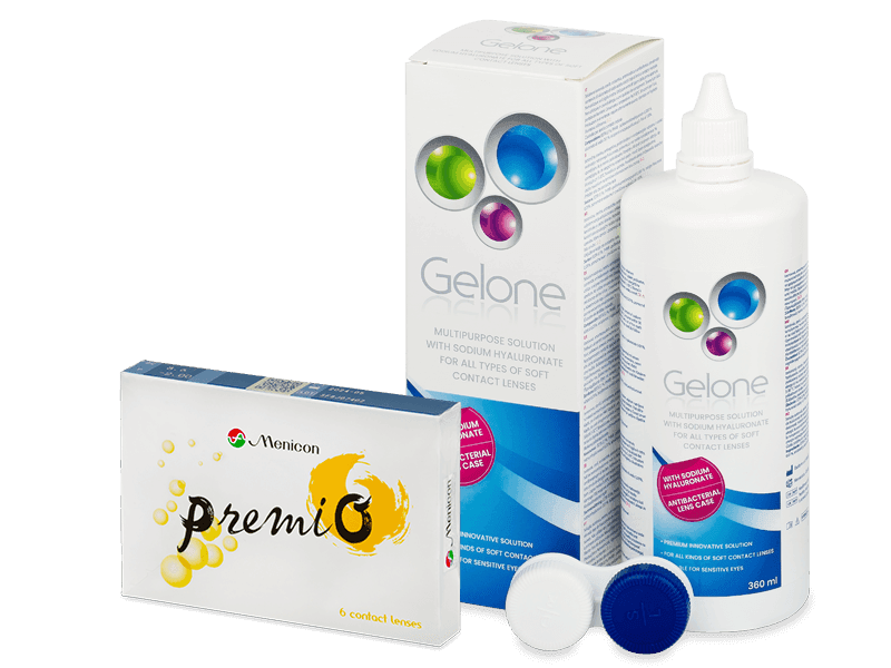 Menicon PremiO (6 linser) + Gelone linsvätska 360 ml