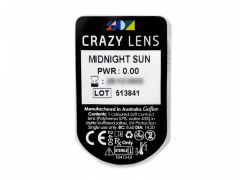 CRAZY LENS - Midnight Sun - Endags icke-Dioptrisk (2 linser)