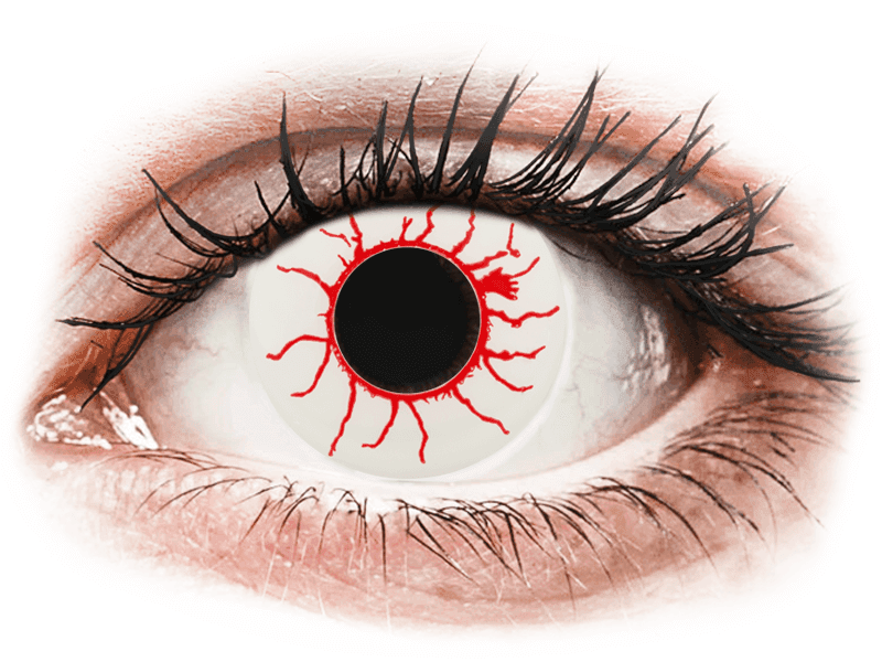 CRAZY LENS - Red Viper - Endags icke-Dioptrisk (2 linser)