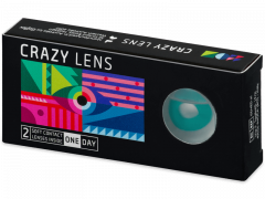 CRAZY LENS - Solid Turquoise - Endags icke-Dioptrisk (2 linser)