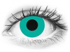 CRAZY LENS - Solid Turquoise - Endags icke-Dioptrisk (2 linser)