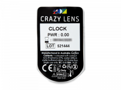 CRAZY LENS - Clock - Endags icke-Dioptrisk (2 linser)