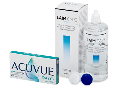 Acuvue Oasys Multifocal (6 linser) + LAIM-CARE Linsvätska 400 ml