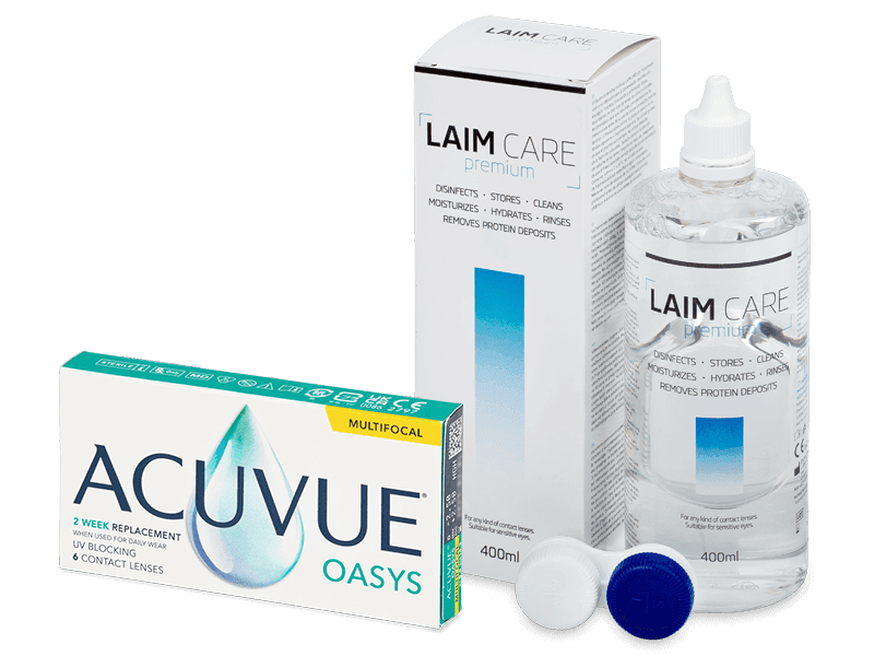 Acuvue Oasys Multifocal (6 linser) + Laim Care linsvätska 400 ml