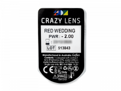 CRAZY LENS - Red Wedding - Endags dioptrisk (2 linser)