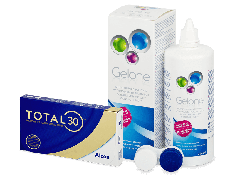 TOTAL30 (6 linser) + Gelone linsvätska 360 ml
