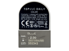 TopVue Daily Color - Blue - Endags dioptrisk (2 linser)