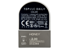 TopVue Daily Color - Honey - Endags dioptrisk (2 linser)