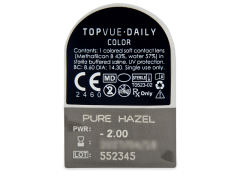 TopVue Daily Color - Pure Hazel - Endags dioptrisk (2 linser)