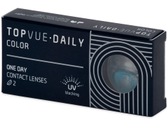 TopVue Daily Color - Brilliant Blue - Endags icke-Dioptrisk (2 linser)