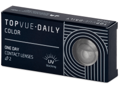 TopVue Daily Color - Sterling Grey - Endags icke-Dioptrisk (2 linser)