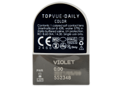 TopVue Daily Color - Violet - Endags icke-Dioptrisk (2 linser)