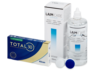 TOTAL30 for Astigmatism (3 linser) + Laim-Care linsvätska 400 ml