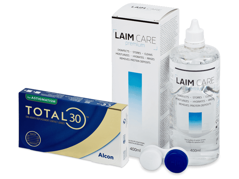 TOTAL30 for Astigmatism (6 linser) + Laim Care linsvätska 400 ml