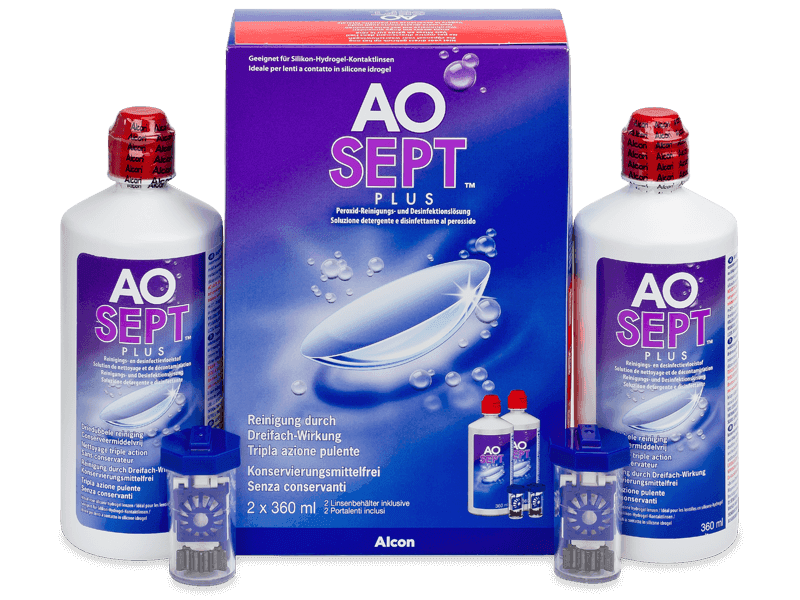 AO SEPT PLUS Linsvätska 2x 360 ml