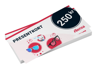 Presentkort för linser och glasögon till ett värde av 250 kr 