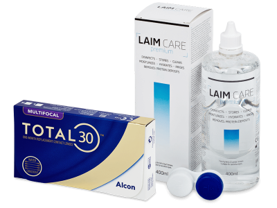 TOTAL30 Multifocal (3 linser) + Laim-Care linsvätska 400 ml