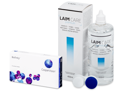 Biofinity (6 linser) + Laim-Care linsvätska 400 ml