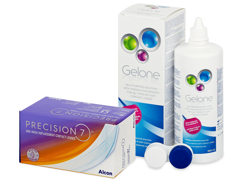 Precision7 (27 linser) + Gelone linsvätska 360 ml