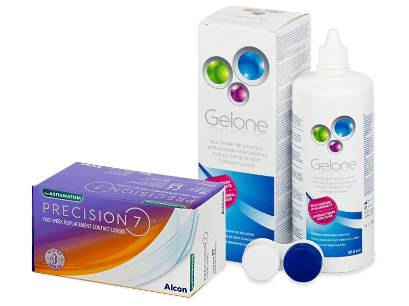 Precision7 for Astigmatism (27 linser) + Gelone linsvätska 360 ml