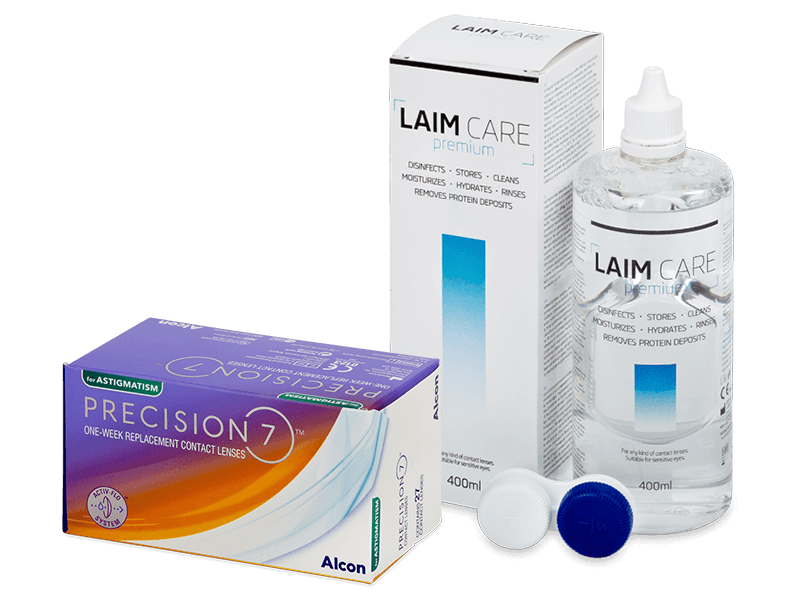 Precision7 for Astigmatism (27 linser) + Laim Care linsvätska 400 ml