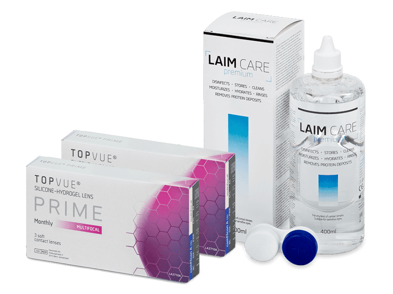 TopVue Prime Multifocal (6 linser) + Laim Care linsvätska 400 ml