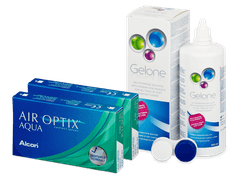 Air Optix Aqua (2x3 linser) + Gelone linsvätska 360 ml